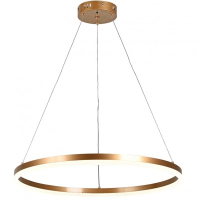 Φωτιστικό Κρεμαστό Φ80cm Στρογγυλό LED 36W 230V 3600lm CCT Dimmable 6095-AB-GD